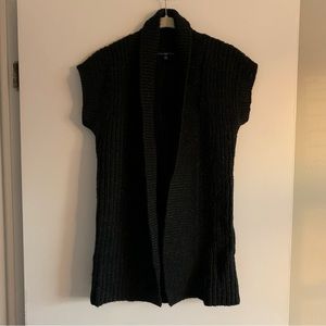 GAP Black Open-Front Sweater